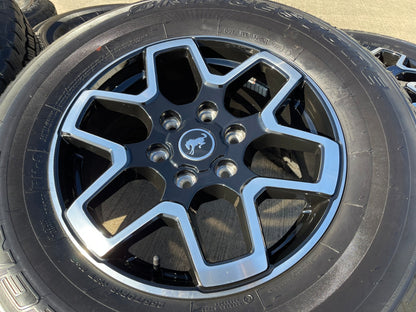 18" Ford Bronco wheels rims tires black 95213 Ranger 2023 2024 2025 2026 NEW