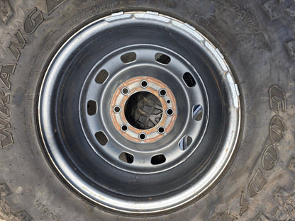 17" Dodge Ram 2500 3500 STEEL OEM 2312 2185 wheels rims GOODYEAR A/T 35"
