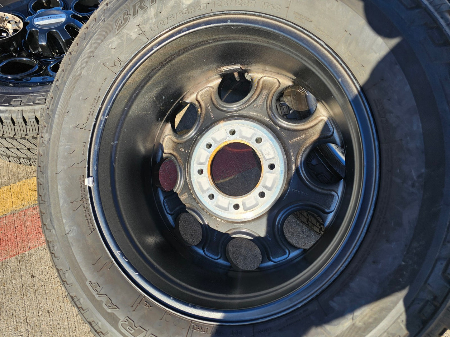 20" Ford F-250 F-350 OEM black Lariat 10299 10484 wheels rims 2024 2025 2026