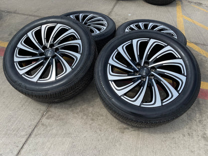22" Lincoln Navigator OEM 10666 rims wheels BLACK LABEL BRIDGESTONE NEW