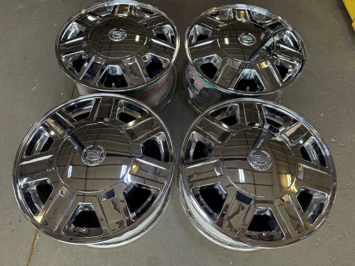 17" Cadillac DTS OEM 4603 4613 wheels rims Hearse Limousine CHROME SET