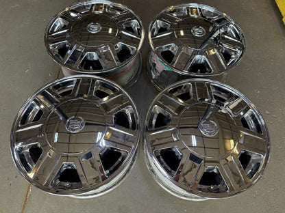 17" Cadillac DTS OEM 4603 4613 wheels rims Hearse Limousine CHROME SET