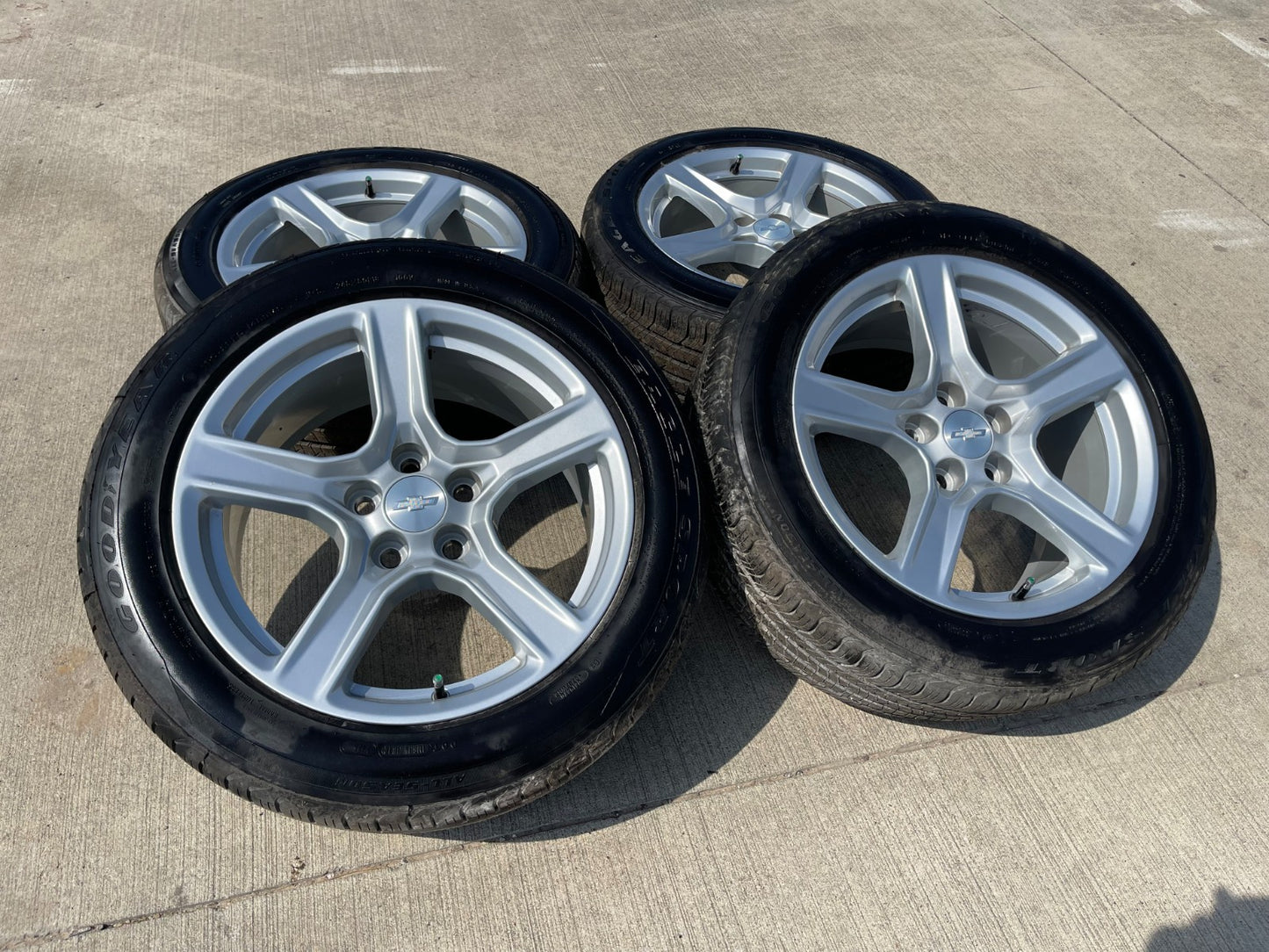 18" Chevy Camaro RS OEM wheels rims 5758 tires GOODYEAR