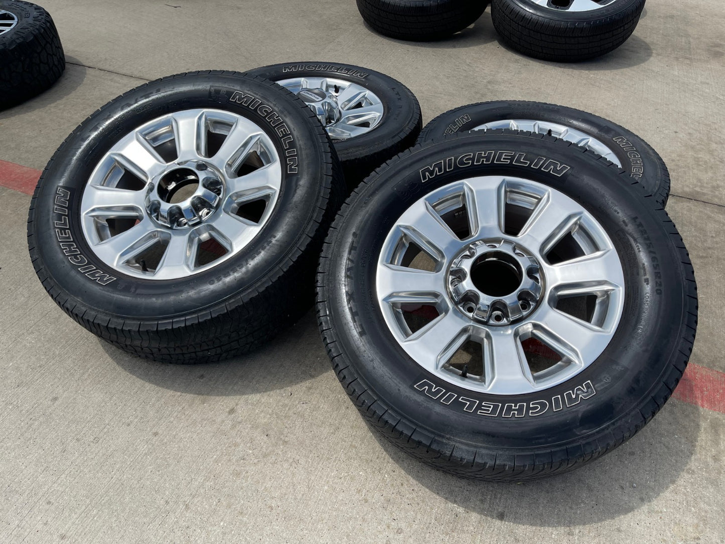 20" Ford F-250 F-350 Platinum OEM rims wheels 10103 tires MICHELIN A/T2