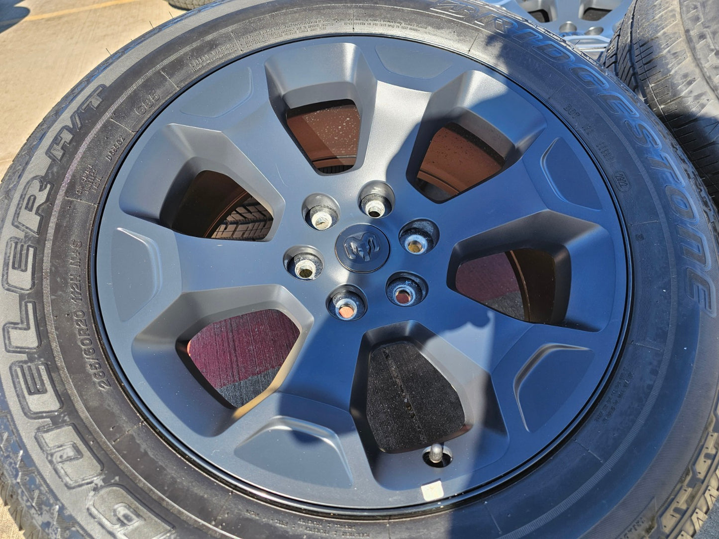 20" Dodge Ram 1500 OEM Laramie Black 2680 wheels rims 2022 2023 2024 2025 2026