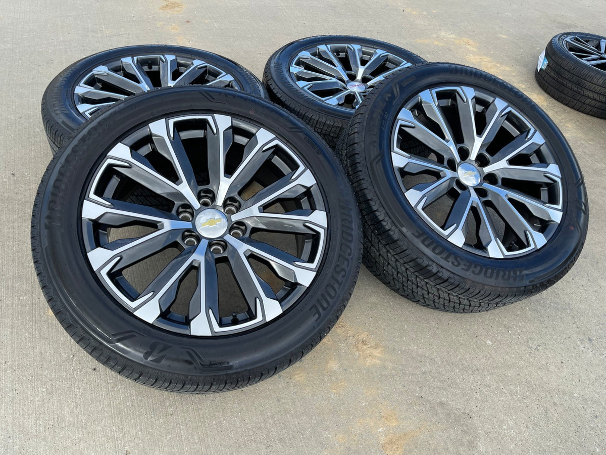 22" Chevy Tahoe Silverado Suburban OEM 14190 wheels rims SET 2025 2026 2027 NEW