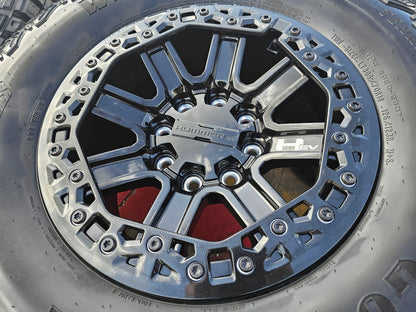 (5) 18" Hummer beadlock EV HEV 2500 OEM wheels rims 2024 2025 2026 2027 NEW 35"