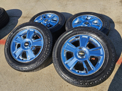 20" Chevy Silverado Tahoe Suburban chrome OEM 5416 wheels rims tires