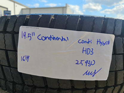 (1) 225/70/19.5 Continental Conti Hybrid HD3 tire 225/70r19.5 LT 14 PLY