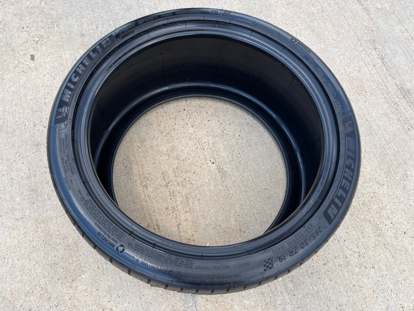 (1) 285/30/19 Michelin Pilot Sport A/S 4 All Season 94Y ZP 285/30R19 tire NEW