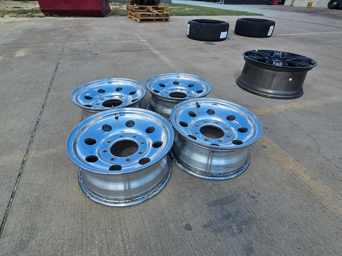 16" Ford F-250 F-350 Excursion OEM 3338 polished wheels rims SET