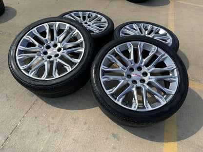 24" GMC Yukon Sierra Denali Chevy Tahoe SET OEM 10067 wheels rims 2026 2027 SET