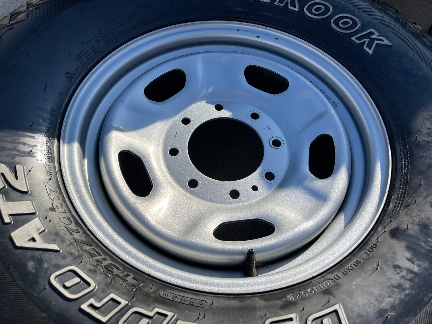 17" Ford F-250 F-350 OEM 3828 wheels rims tires HANKOOK DYNAPRO A/T2 35"