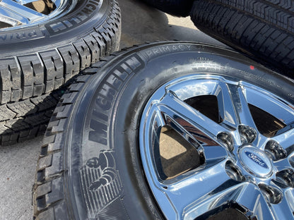 18" Ford F-150 Expedition OEM chrome rims wheels tires MICEHLIN 2025 2026 NEW