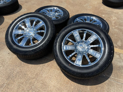 20" Chevy Silverado Tahoe OEM wheels rims 5653 CHROME tires