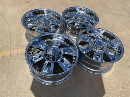 22" 22x10 Ty-Fun TF015 TW015 Ford F-250 F-350 rims wheels SET CHROME
