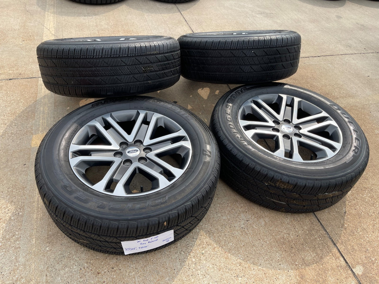 20" Ford F-150 OEM rims wheels 10345 95025 Expedition 2022 2023 2024 BRIDGESTONE
