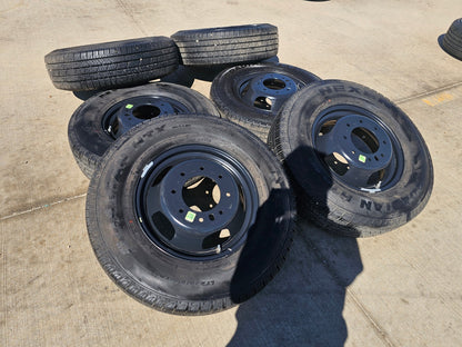 17" Dodge Ram 3500 Dually Laramie 8x200 wheels rims OEM 2703 2704 NEXEN