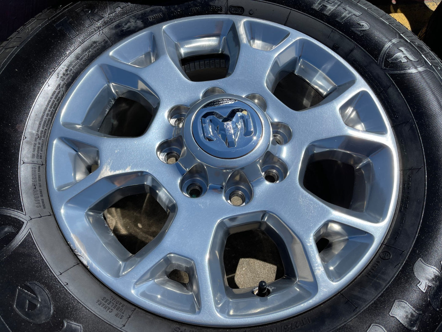 18" Ram 2500 3500 Laramie Power Wagon OEM wheels rims 2693 tires FIRESTONE H/T2