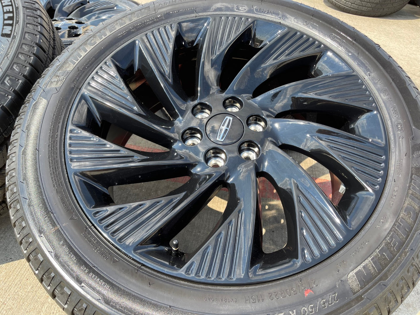 22" Lincoln Navigator OEM 10665 rims wheels BLACK LABEL 2025 2026 MICHELIN NEW