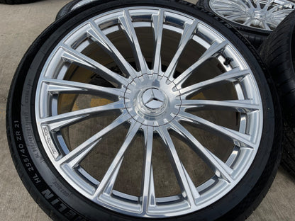 21" Mercedes S63 S550 S600 MAYBACH AMG OEM wheels rims MICHELIN 2024 2025 2026