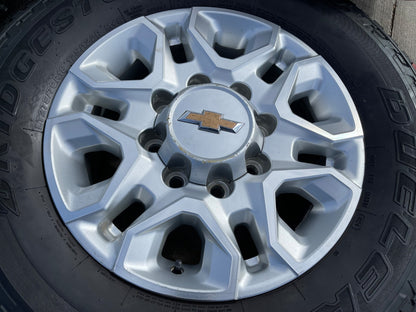 18" Chevy Silverado 2500 3500 OEM 5959 wheels rims BRIDGESTONE SET