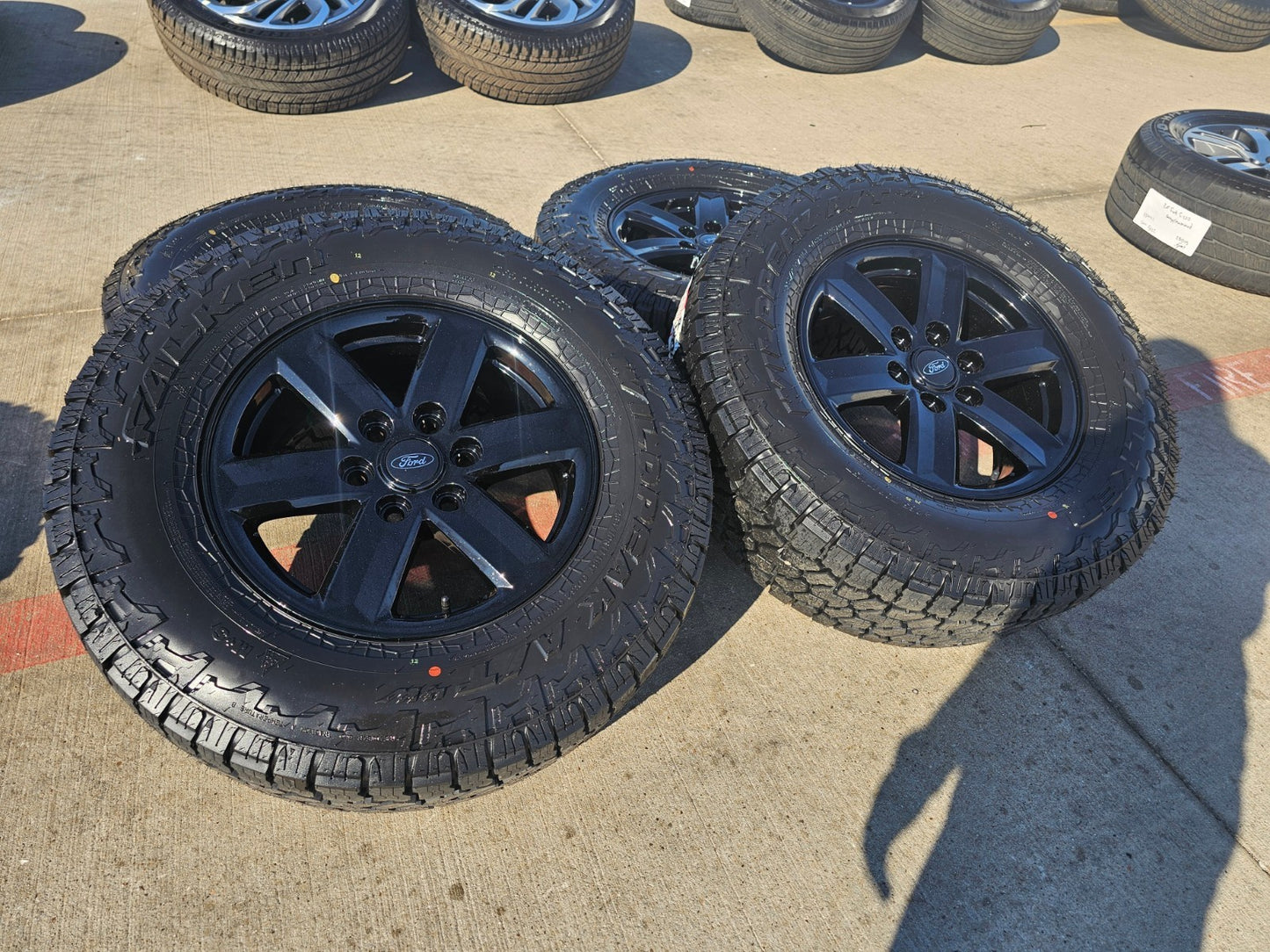 17" Ford F-150 OEM black Tremor rims wheels tires 10339 A/T4 2024 2025 2026 NEW