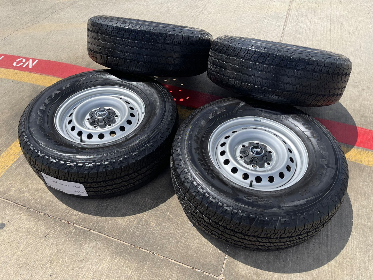 16" Ford Bronco steel wheels rims SET 10226 Ranger tires DISCOUNTED