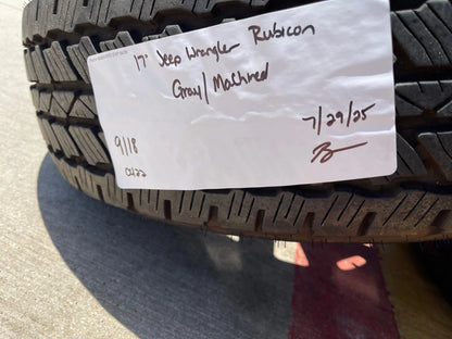 17" Jeep Wrangler Gladiator OEM Rubicon wheels rims 9118 tires