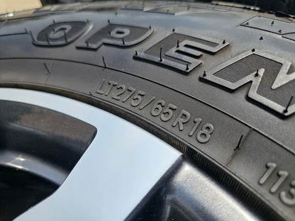 18" GMC Sierra AT4 Chevy Silverado Trail Boss OEM 5909 wheels rims TOYO A/T3