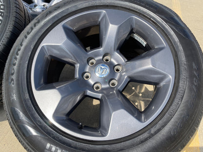 20" Ram 1500 OEM LIMITED Laramie wheels rims gray 2675 2722 PIRELLI