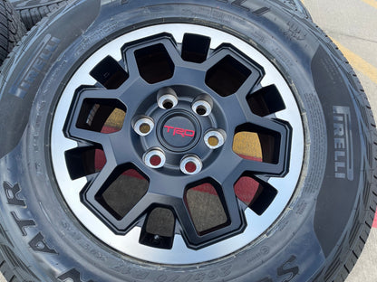 17" Toyota Tacoma 4Runner TRD OEM 10638 wheels rims SET 2025 2026 PIRELLI AT NEW