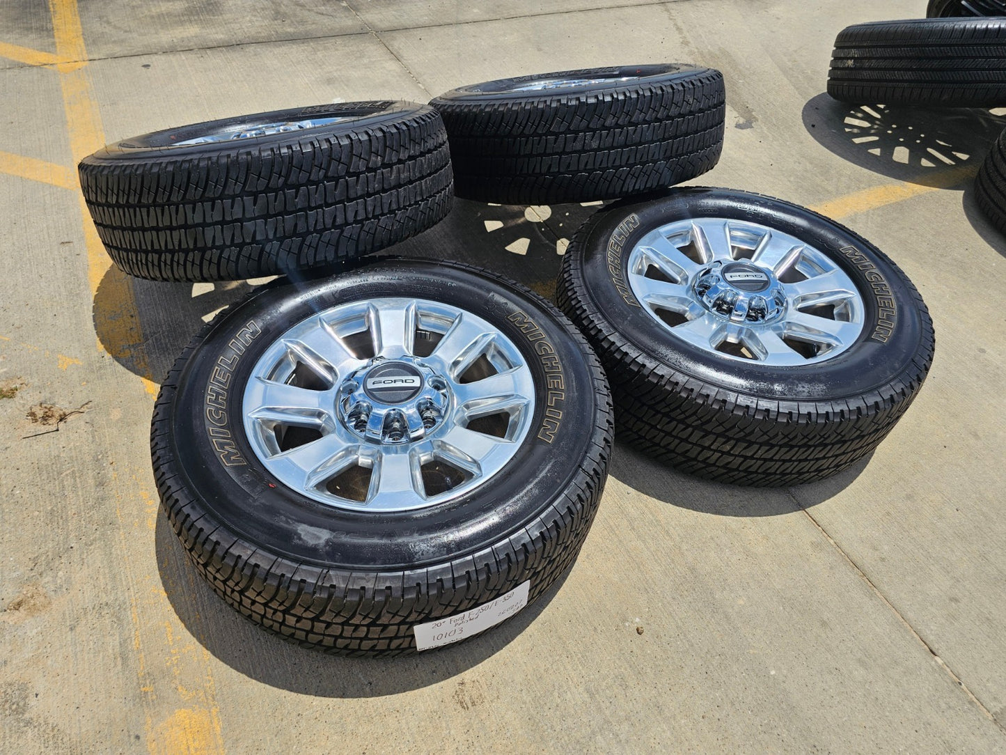 20" Ford F-250 F-350 Platinum OEM rims wheels 10103 tires MICHELIN A/T2
