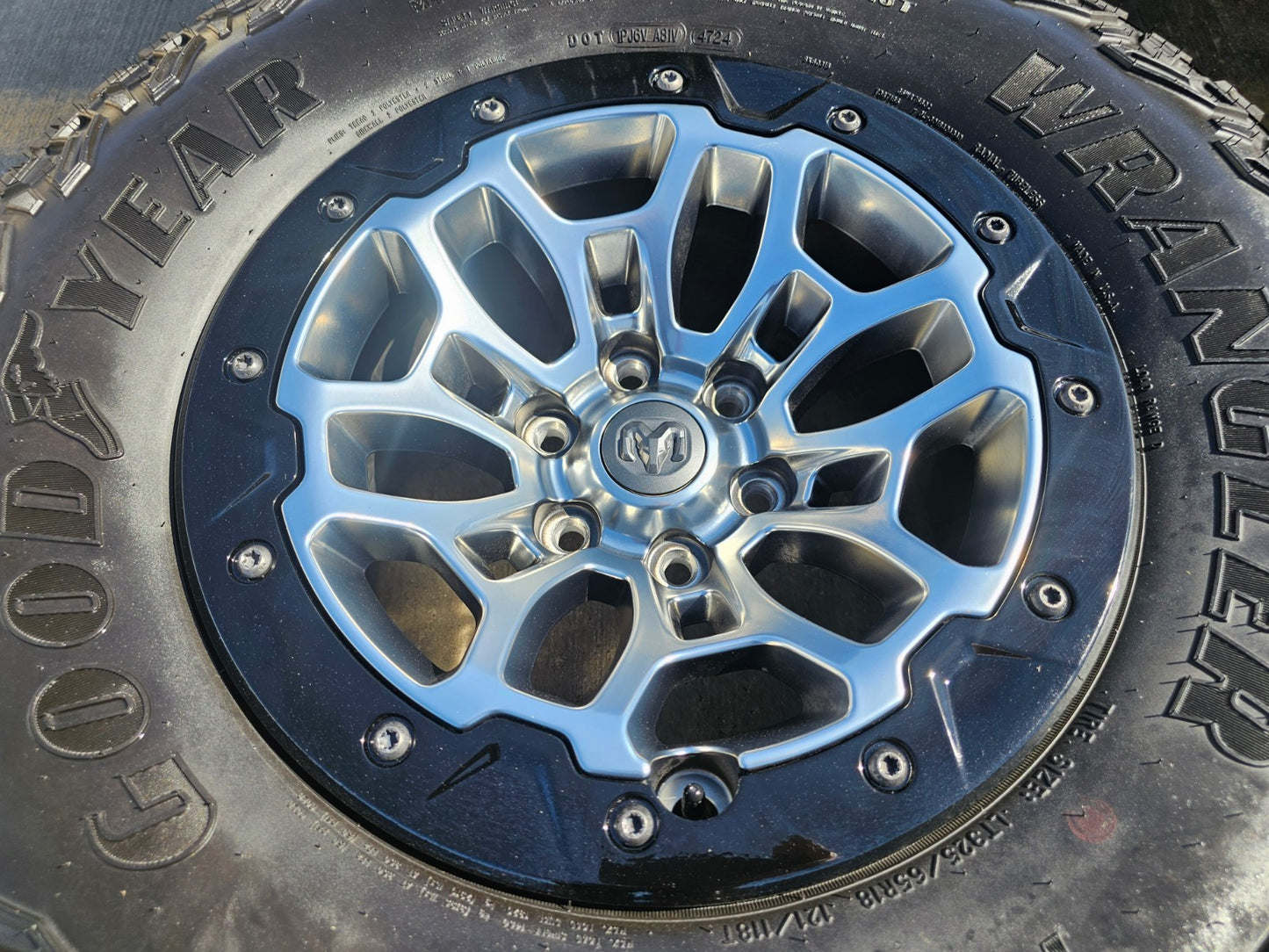 18" Dodge Ram 1500 TRX Beadlock OEM 2735 RHO wheels rims SET 2024 2025 2026