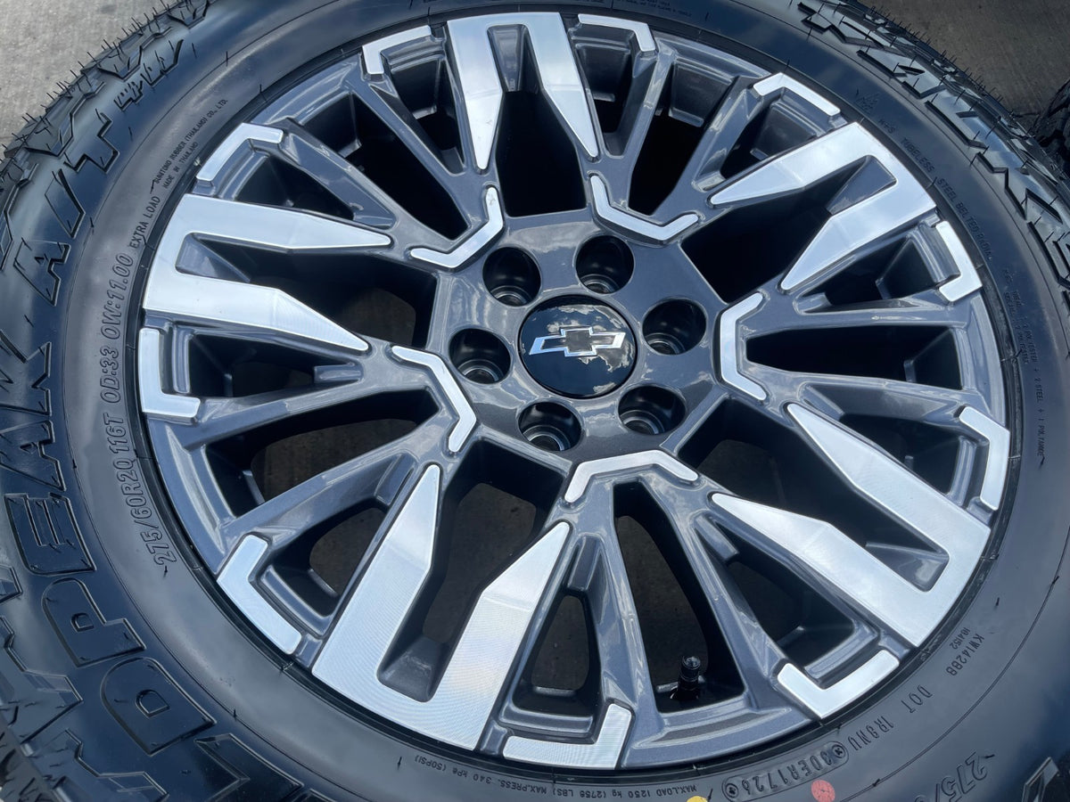 20" Chevy Silverado Suburban Tahoe Z71 OEM wheels rims SET NEW FALKEN A/T4