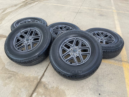 17" Jeep Wrangler Rubicon OEM wheels rims 9324 Gladiator SET BRIDGESTONE A/T
