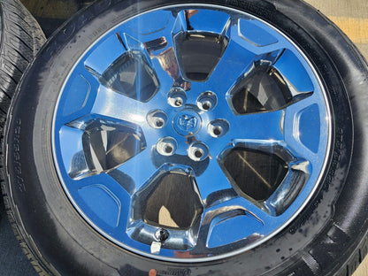 20" Dodge Ram 1500 OEM Laramie CHROME 2680 wheels rims tires 2023 2024 2025 NEW