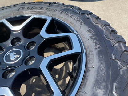 18" Ford Bronco wheels rims black 95213 Ranger tires 2024 2025 NEW BFG KO2 A/T