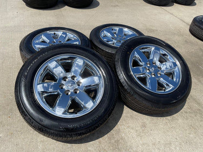 20" GMC Yukon Sierra Chevy Tahoe OEM 5420 CHROME SET wheels rims FITS 1999-2020
