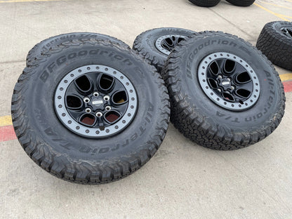 17" Ford F-150 Raptor OEM BEADLOCK rims wheels 10459 95210 BFG KO2 37" tires NEW