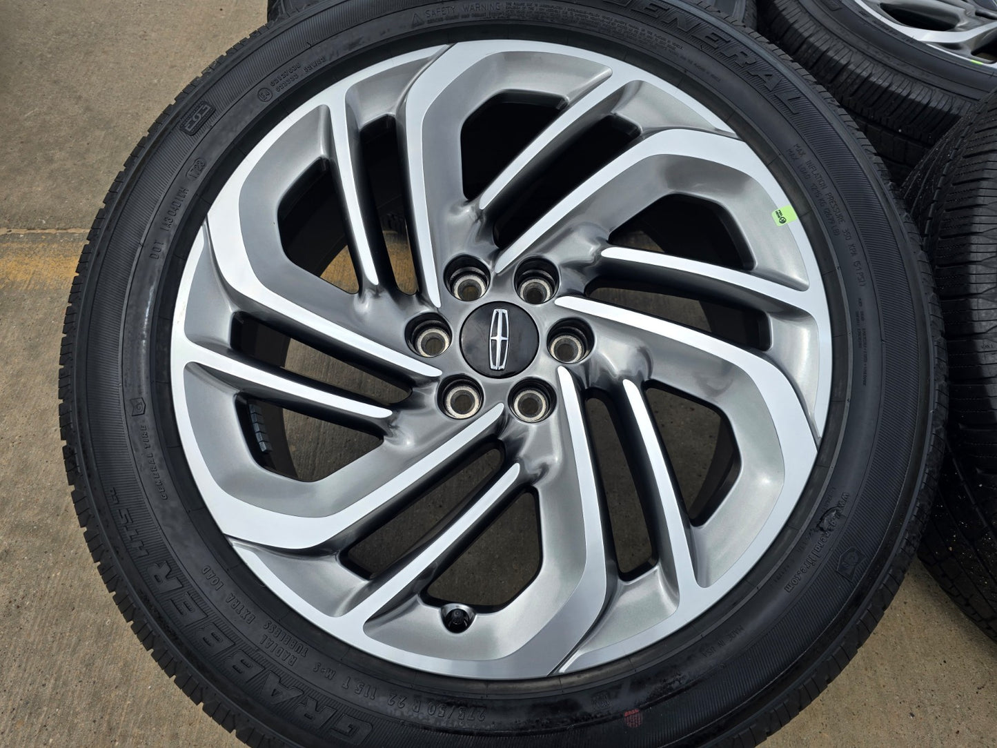 22" Lincoln Navigator OEM 94225 rims wheels SET BLACK LABEL GENERAL