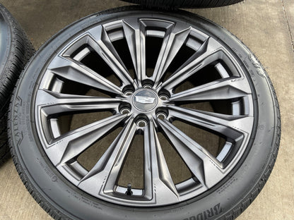 24" Cadillac Escalade V OEM wheels rims tires 2022 2023 2024 2025 2026