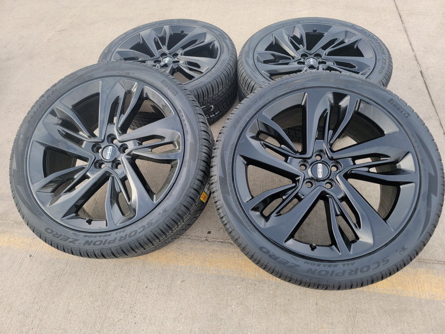 21" Lincoln MKX Continental MKC rims wheels OEM 10076 SET Edge NEW