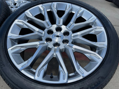 24" Chevy Tahoe LTZ GMC Yukon Sierra Denali OEM wheels rims tires 2025 2026 NEW