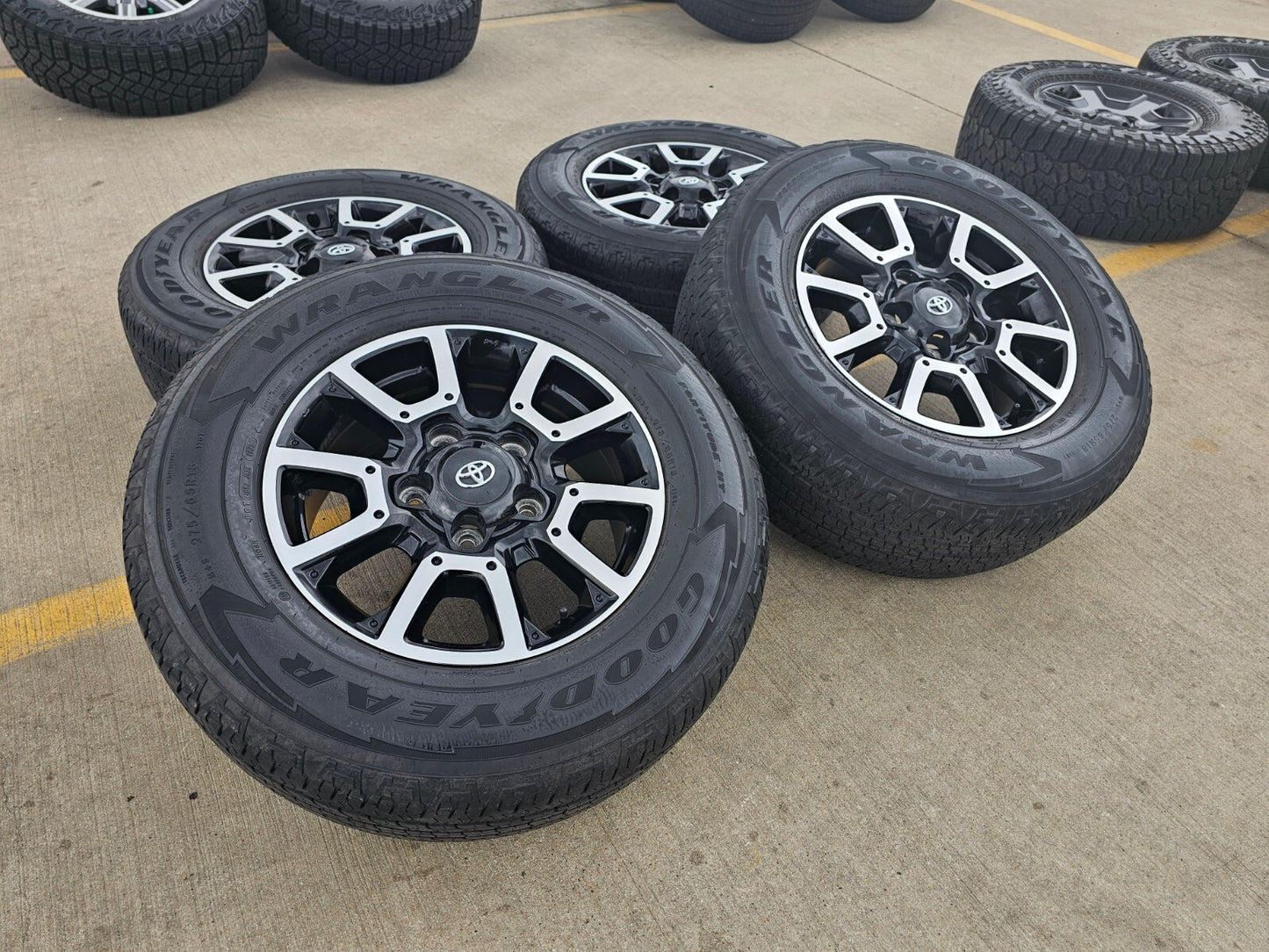 18" Toyota Tundra Sequoia TRD PRO black OEM wheels rims 5x150 tires 75157