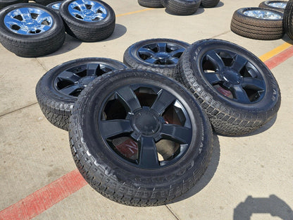 20" Chevy Silverado 1500 Tahoe OEM Replica wheels rims black 2018 2019 2020 5651