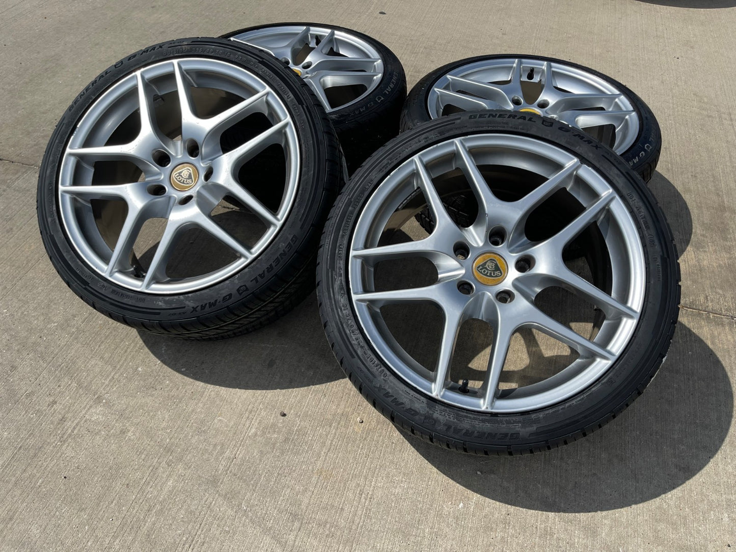 18" + 19" Lotus Evora OEM wheels rims SET tires GENERAL
