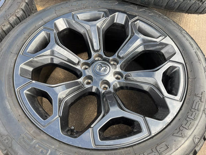 22" Dodge Ram 1500 OEM Laramie wheels LIMITED Gray 2685 2727 tires