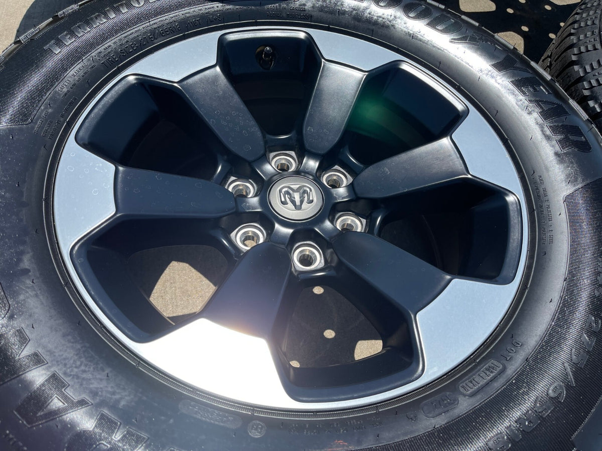 18" Dodge Ram 1500 Rebel Black OEM wheels rims 2671 tires 2024 2025 2026 NEW