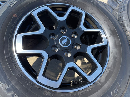 18" Ford Bronco wheels rims black 95213 Ranger SET 2022 2023 2024 2025 2026 2027